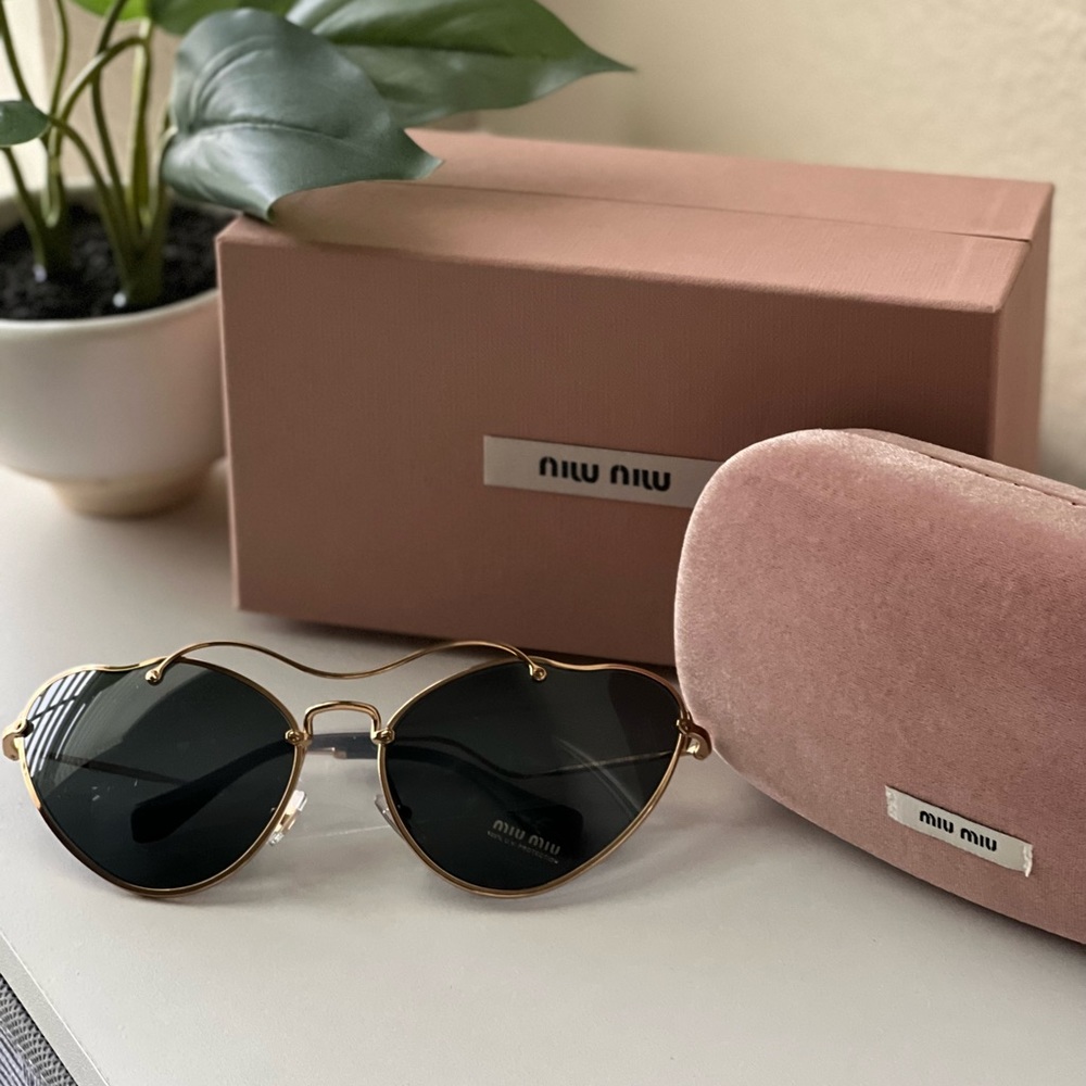 Miu miu heart sunglasses